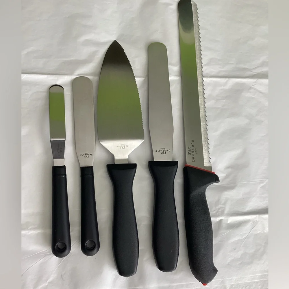 NIB! New! Set of 5 Baker Tool Set Fat Dadio’s Pastries Cakes